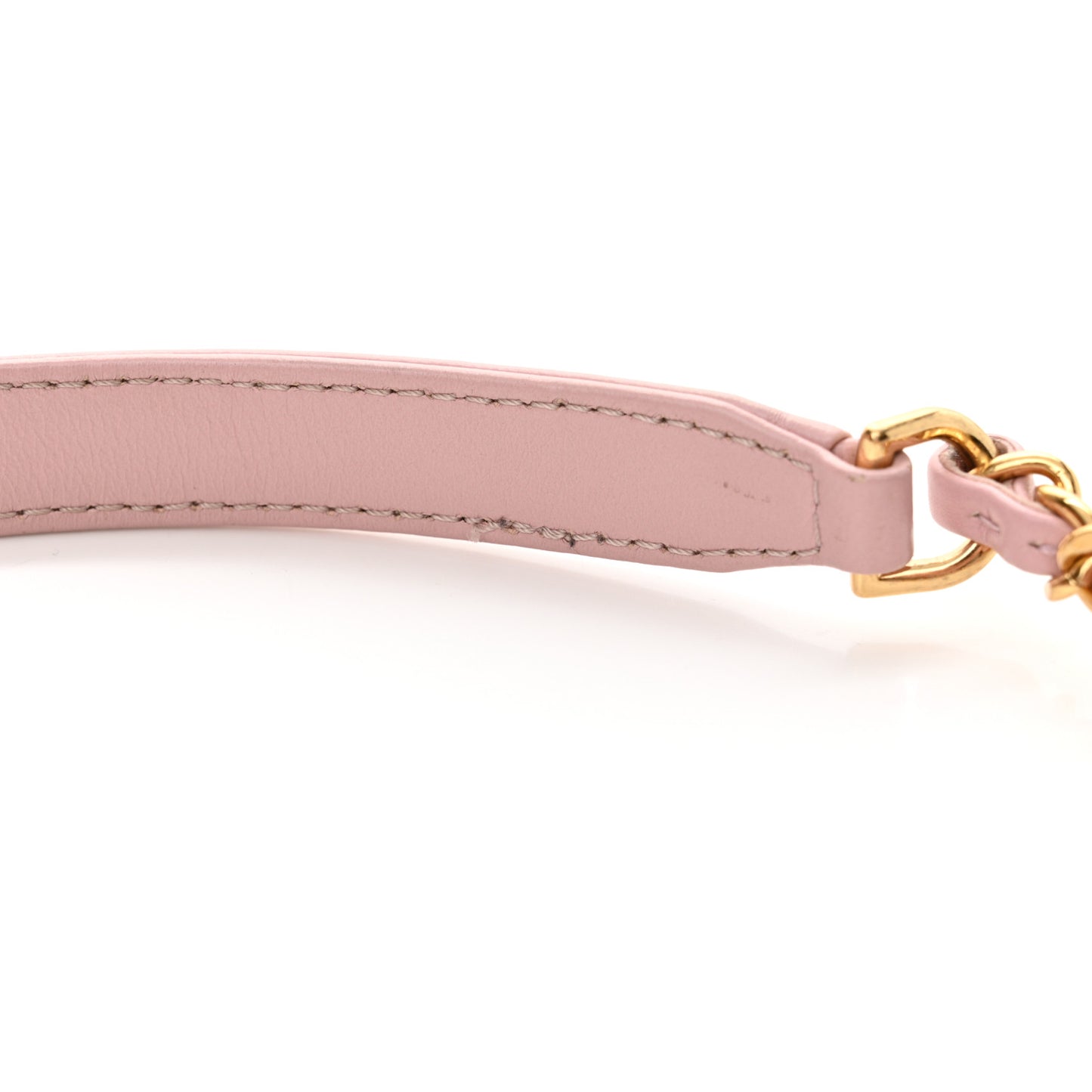 Lambskin Quilted Mini Color Match Flap Light Pink