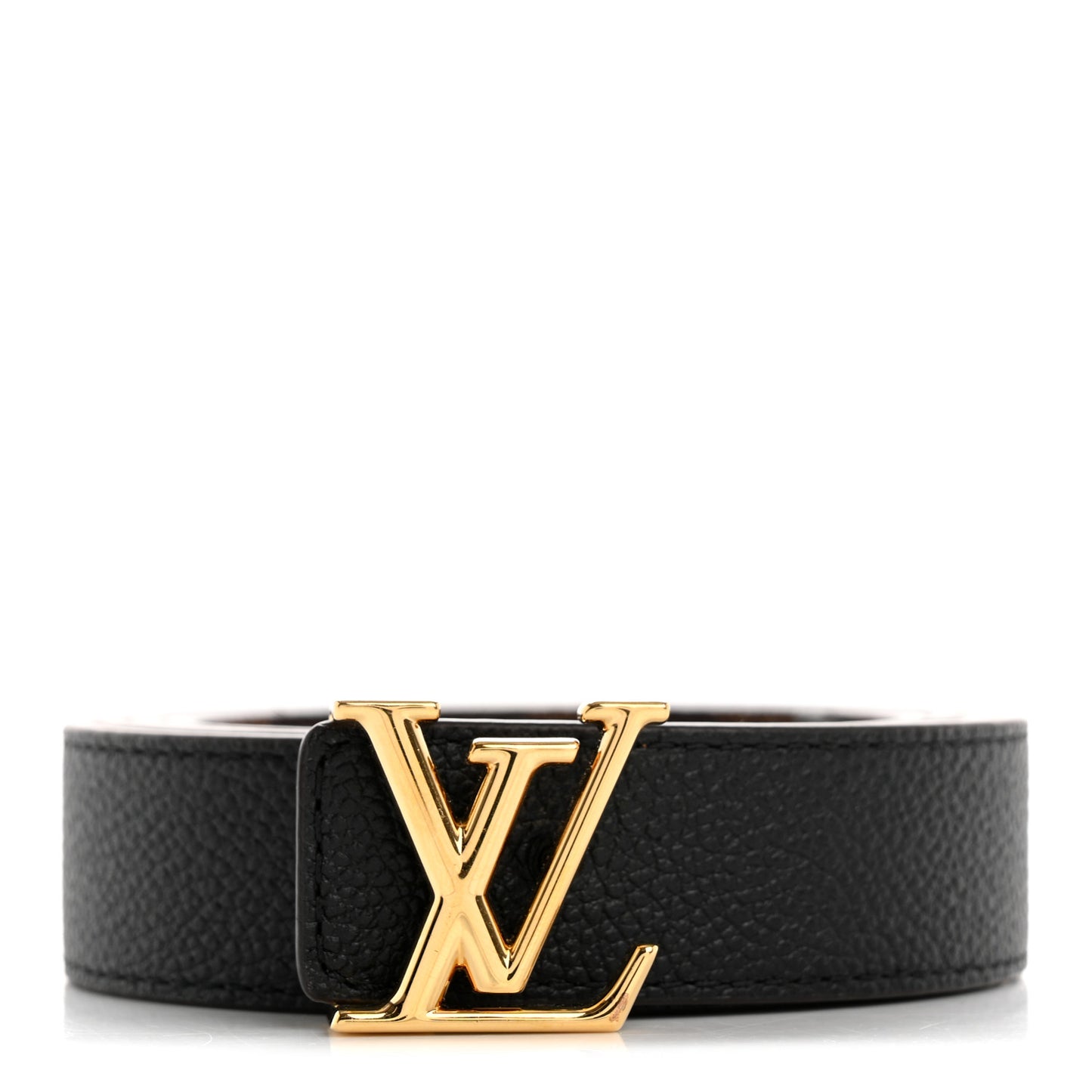 Calfskin Damier Ebene 25mm LV Iconic Reversible Belt 90 36