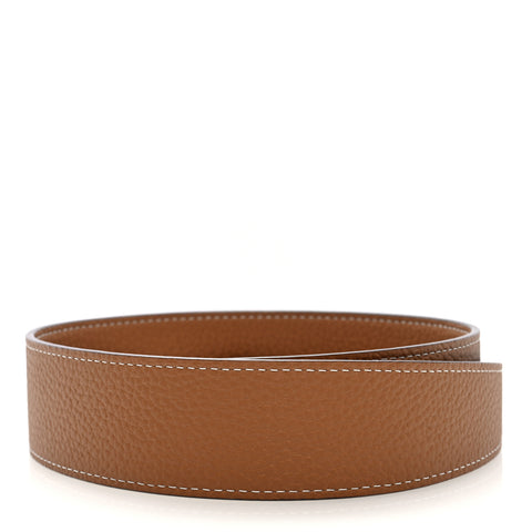 Grained Calfskin Adjustable Strap Brown