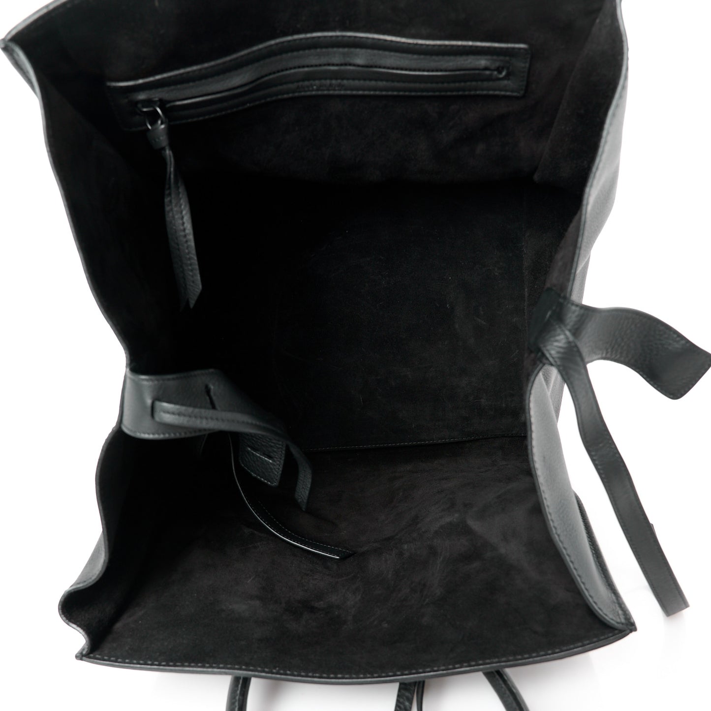 Grained Calfskin Medium Phantom Luggage Black