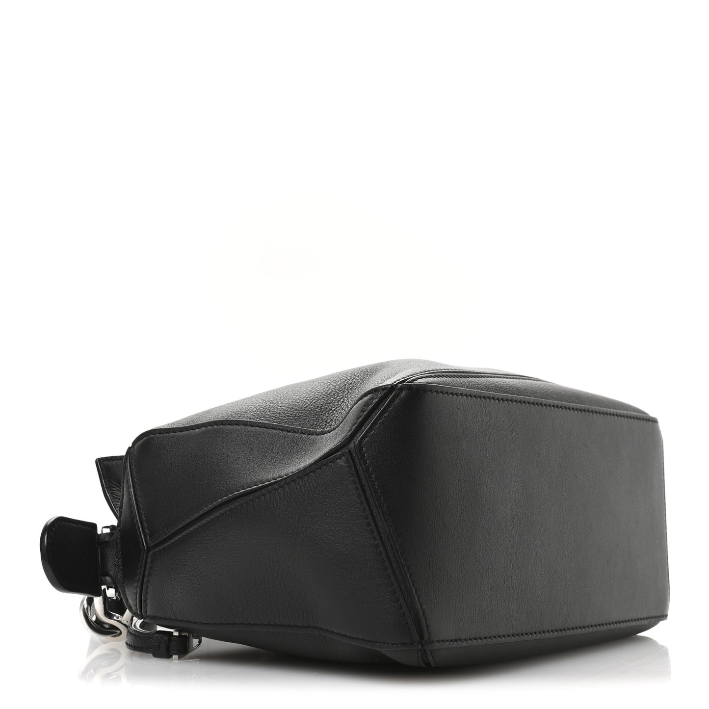Calfskin Small Puzzle Bag Black