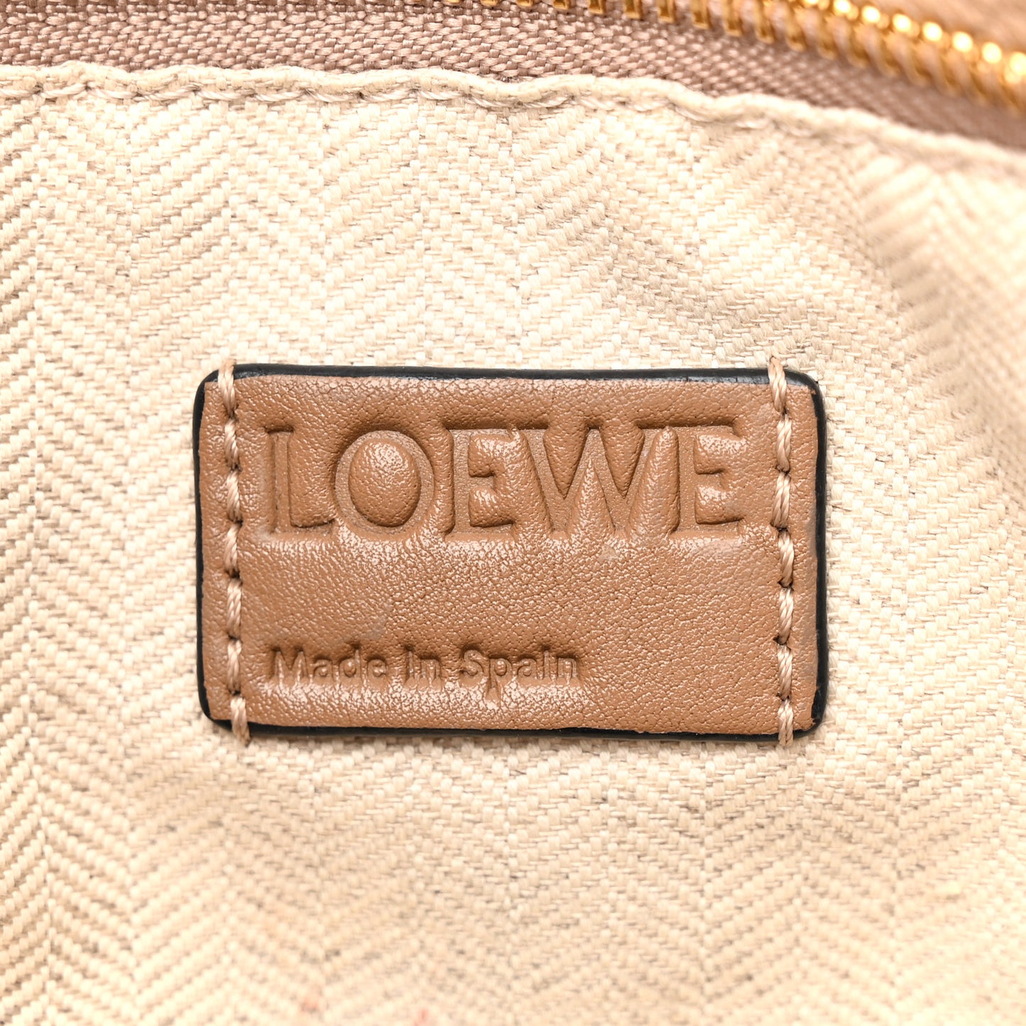 Calfskin Medium Puzzle Bag Sand Mink