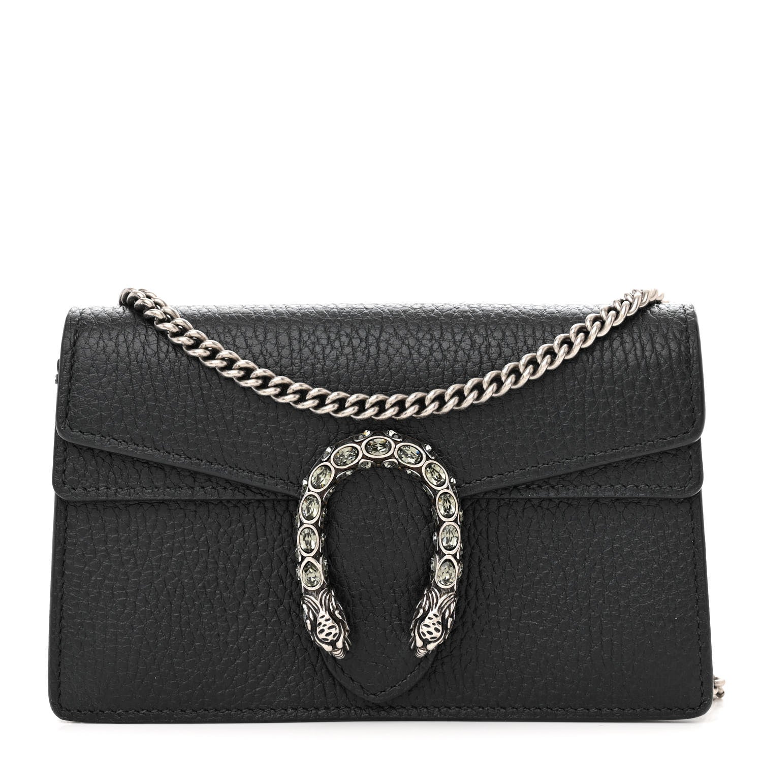 Gucci Calfskin Super Mini Dionysus Shoulder Bag Black 1 of 11