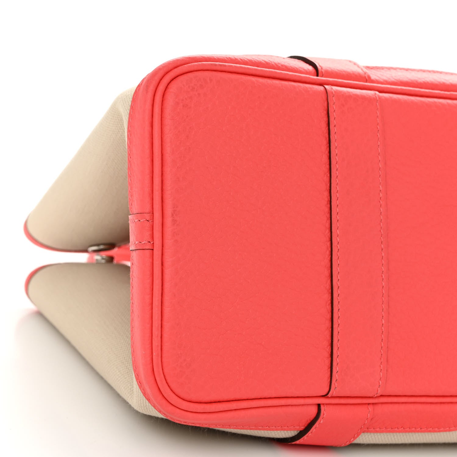 Hermes Toile Militaire Vache Country Garden Party 30 TPM Tote Beton Rose Texas 9 of 11