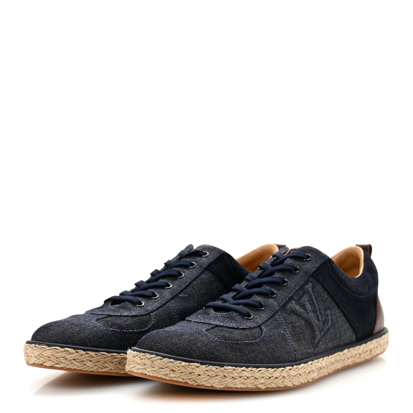 Denim Suede Espadrille Mens Sneakers 10 Blue