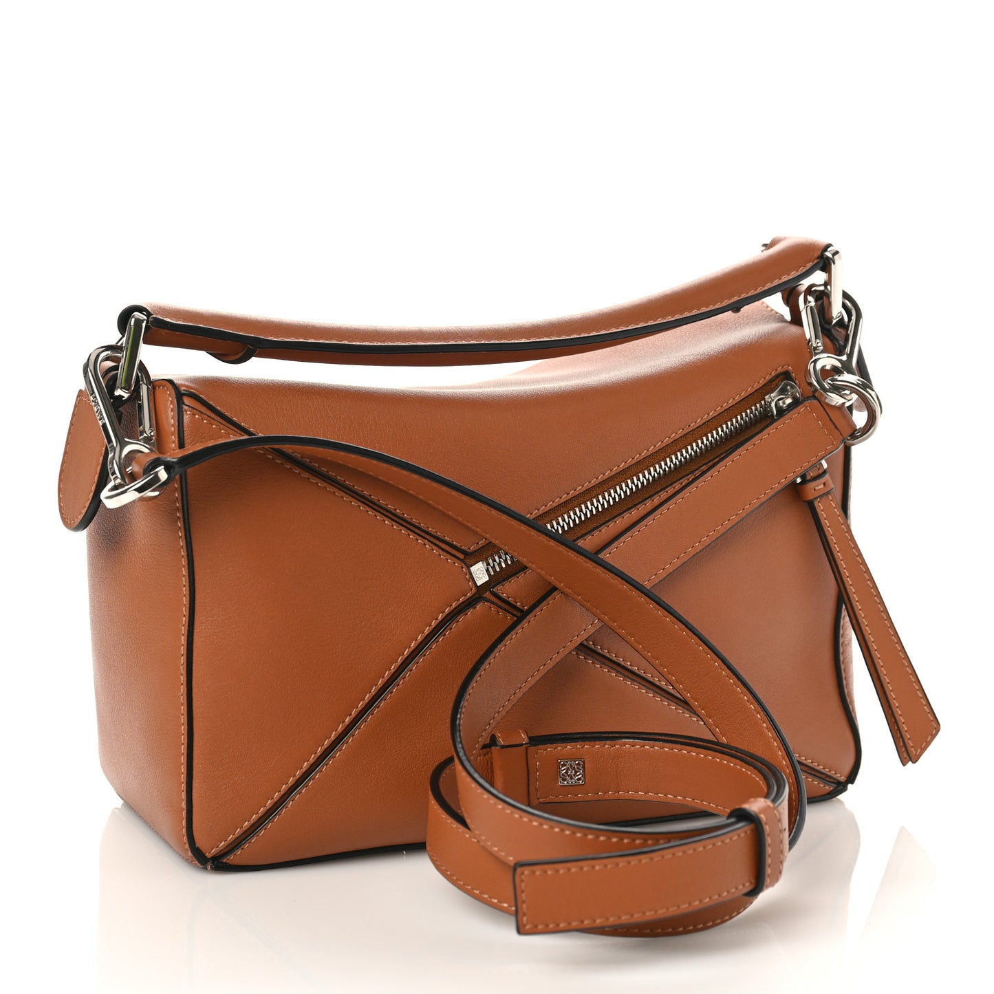 Calfskin Small Puzzle Bag Tan