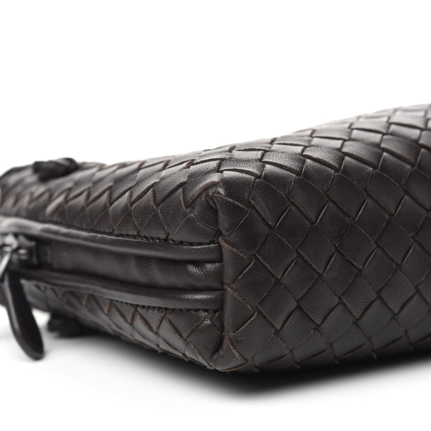 Nappa Intrecciato Nodini Bag Ebano
