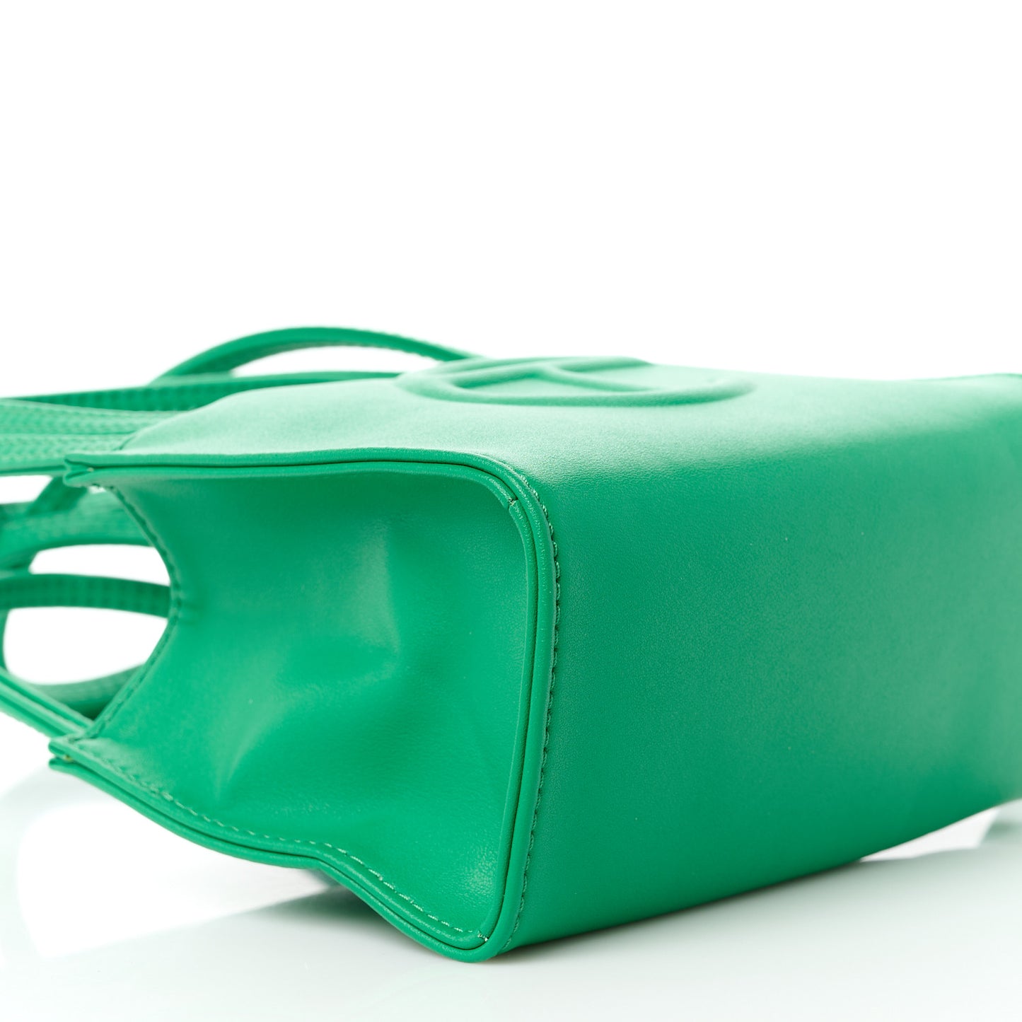 Vegan Leather Small Shopping Bag Greenscreen