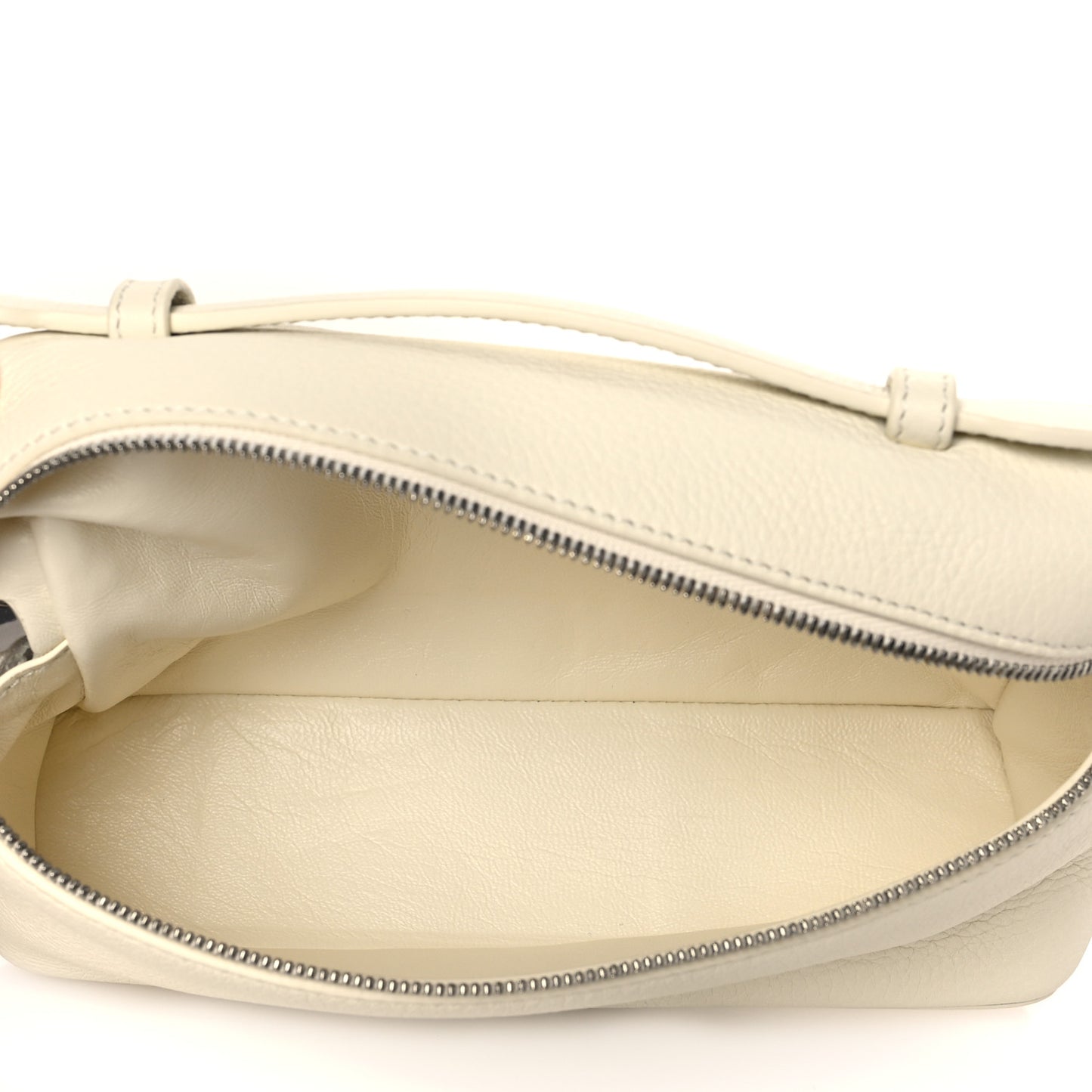 Grained Calfskin L19 Extra Pocket Pouch Whisper White
