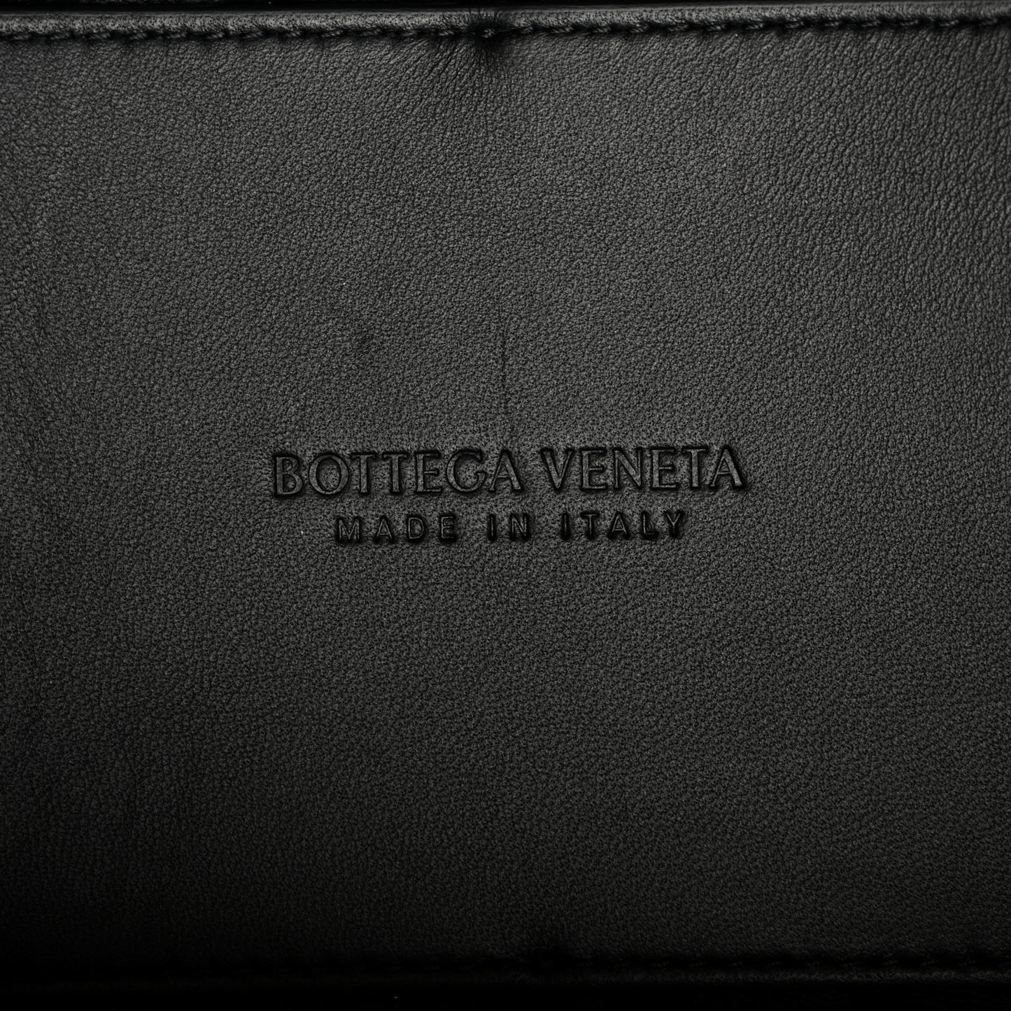 Nappa Intrecciato Small Andiamo With Chain Shoulder Bag Black