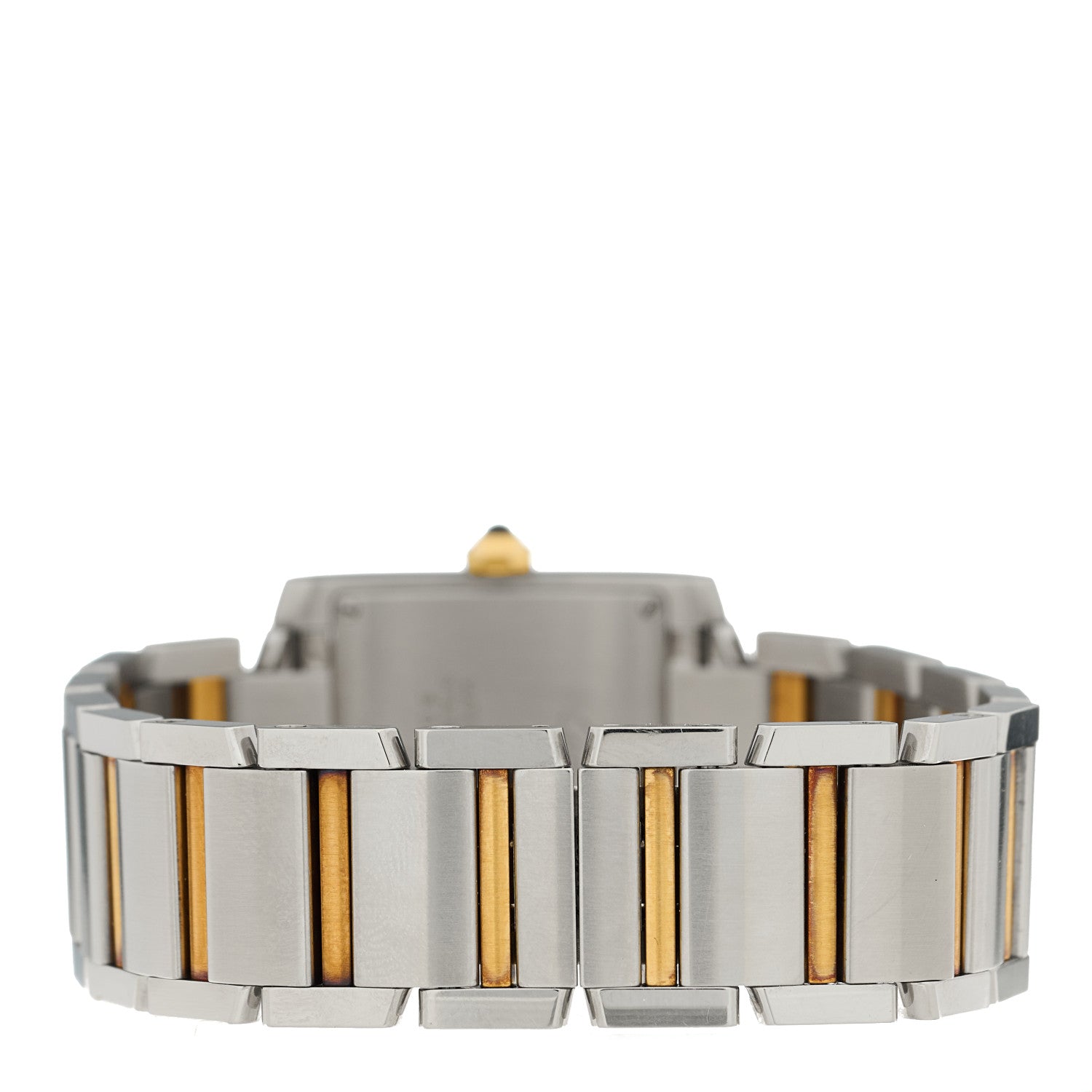 Cartier Stainless Steel 18K Yellow Gold 25mm Tank Francaise Quartz Watch 3 of 4
