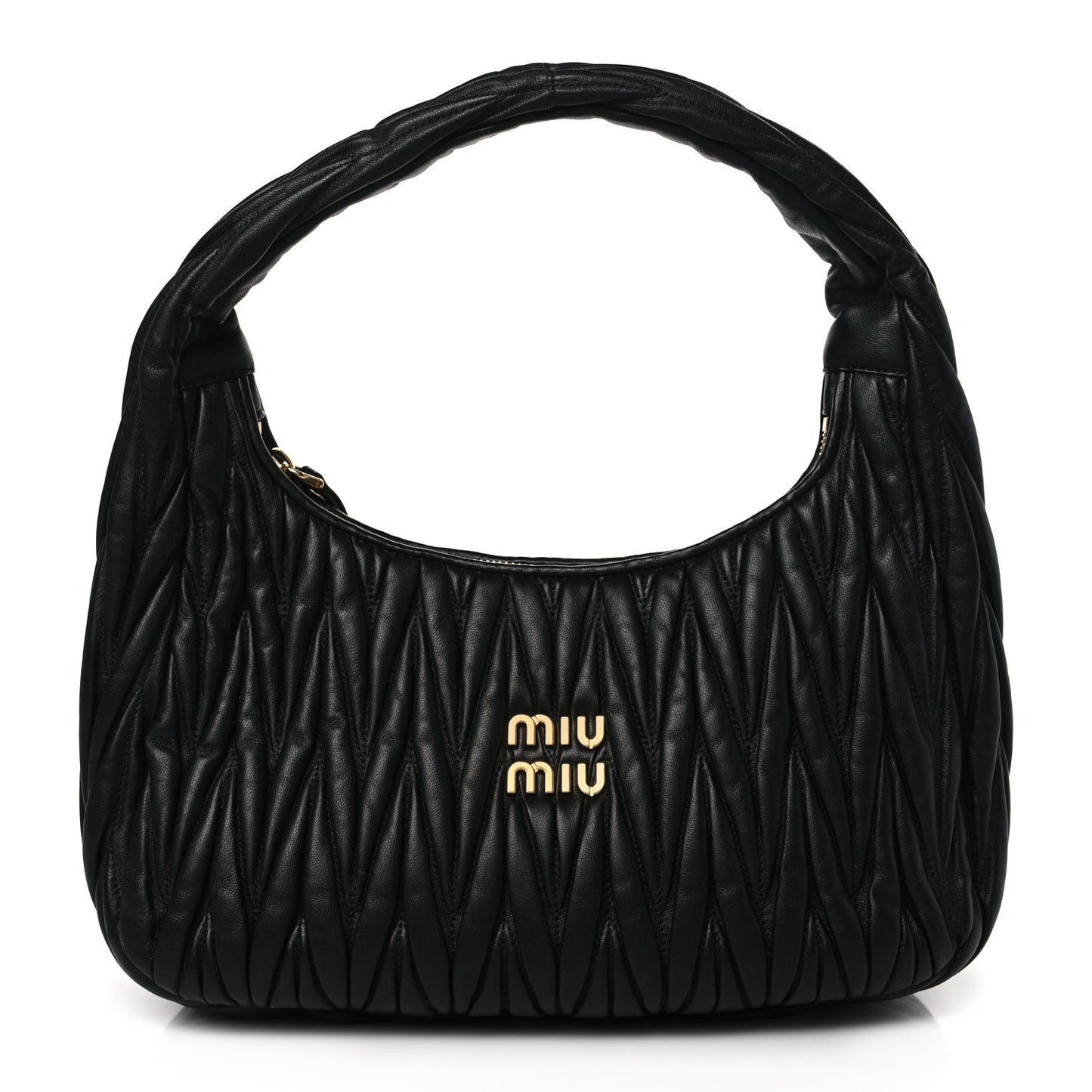 Nappa Matelasse Wander Large Hobo Black
