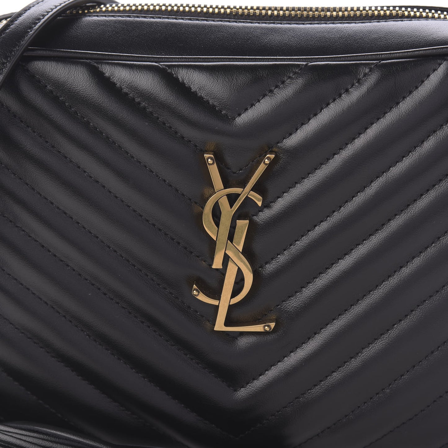 Calfskin Matelasse Monogram Lou Camera Bag Black