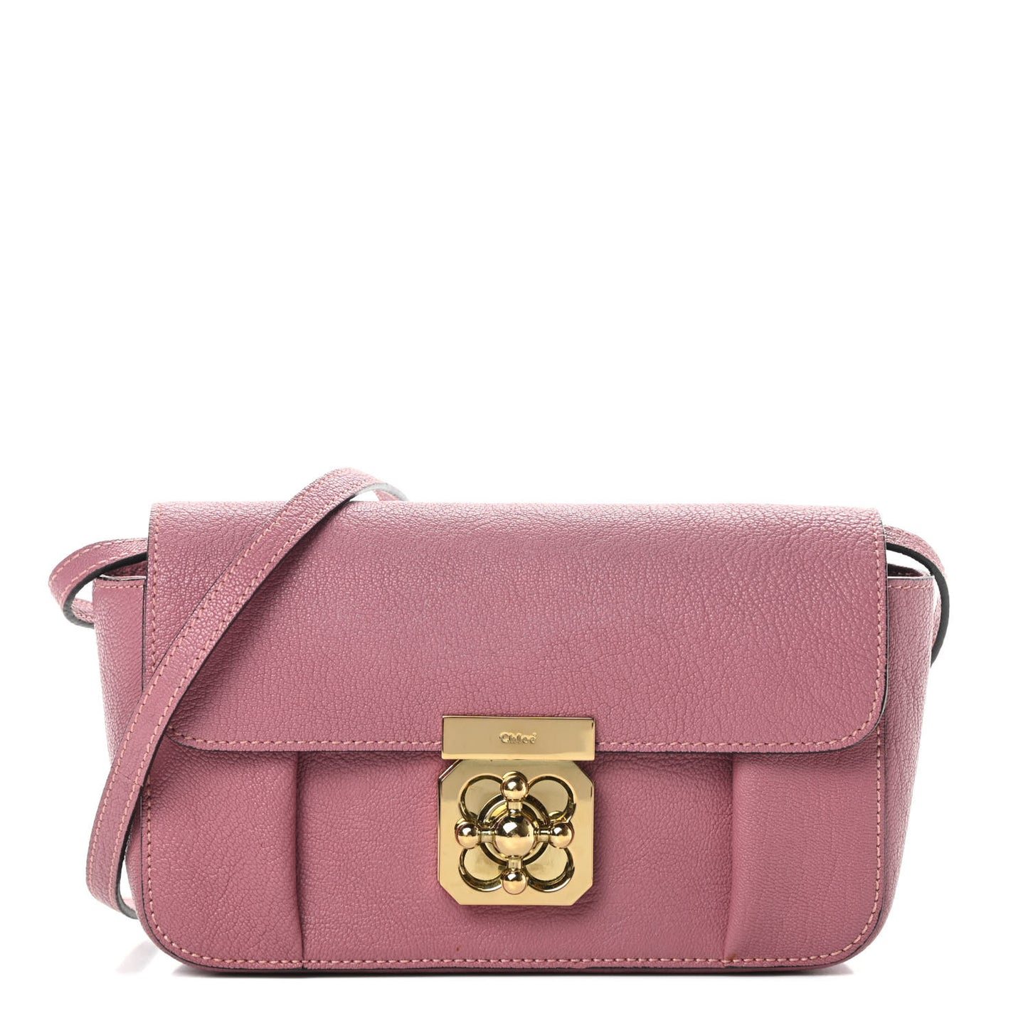 Goatskin Mini Elsie Crossbody Bag Pink