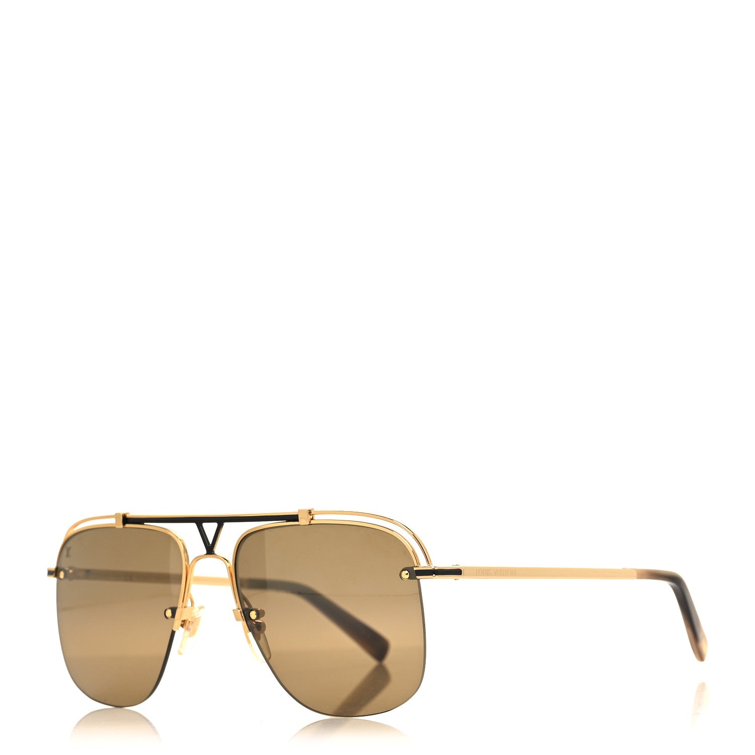 Louis Vuitton Metal LV Boarding Sunglasses Z2335W Gold 1657524