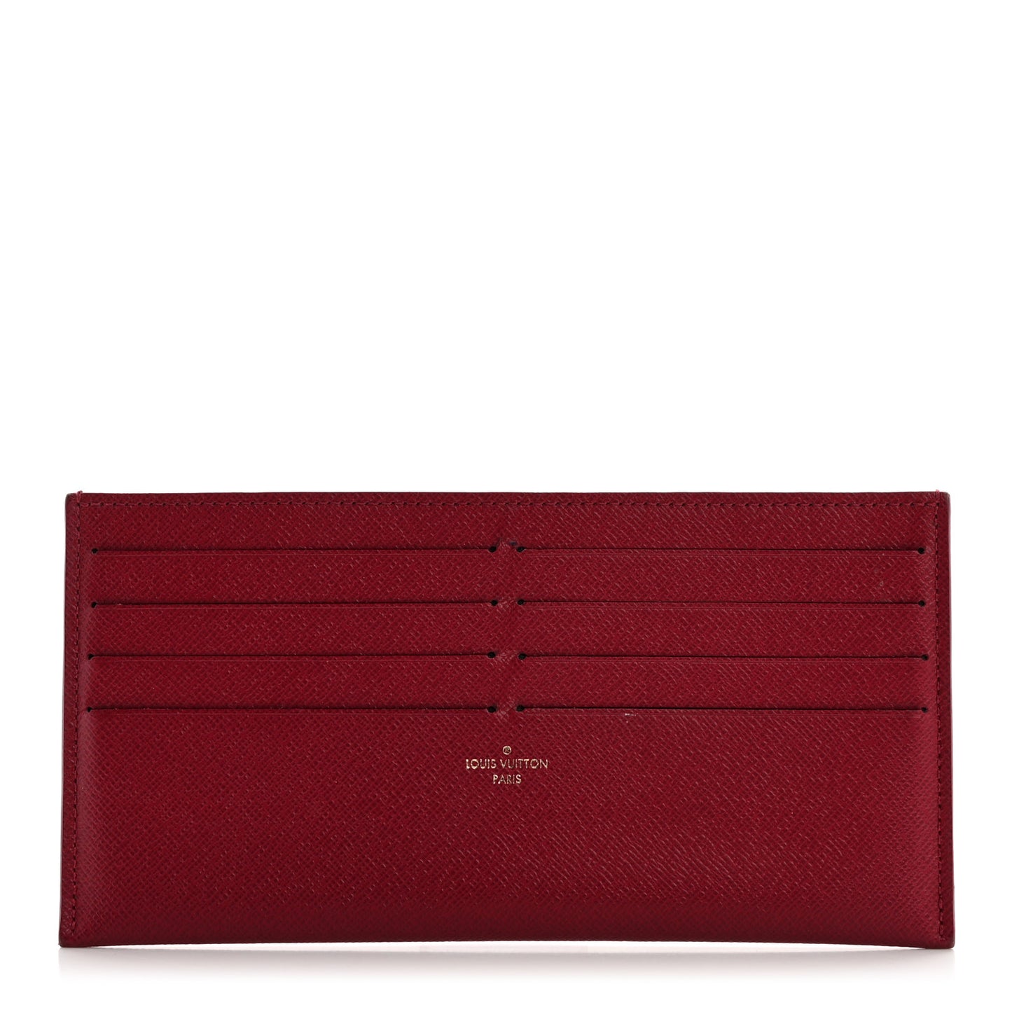 Calfskin Felicie Card Holder Insert Fuchsia