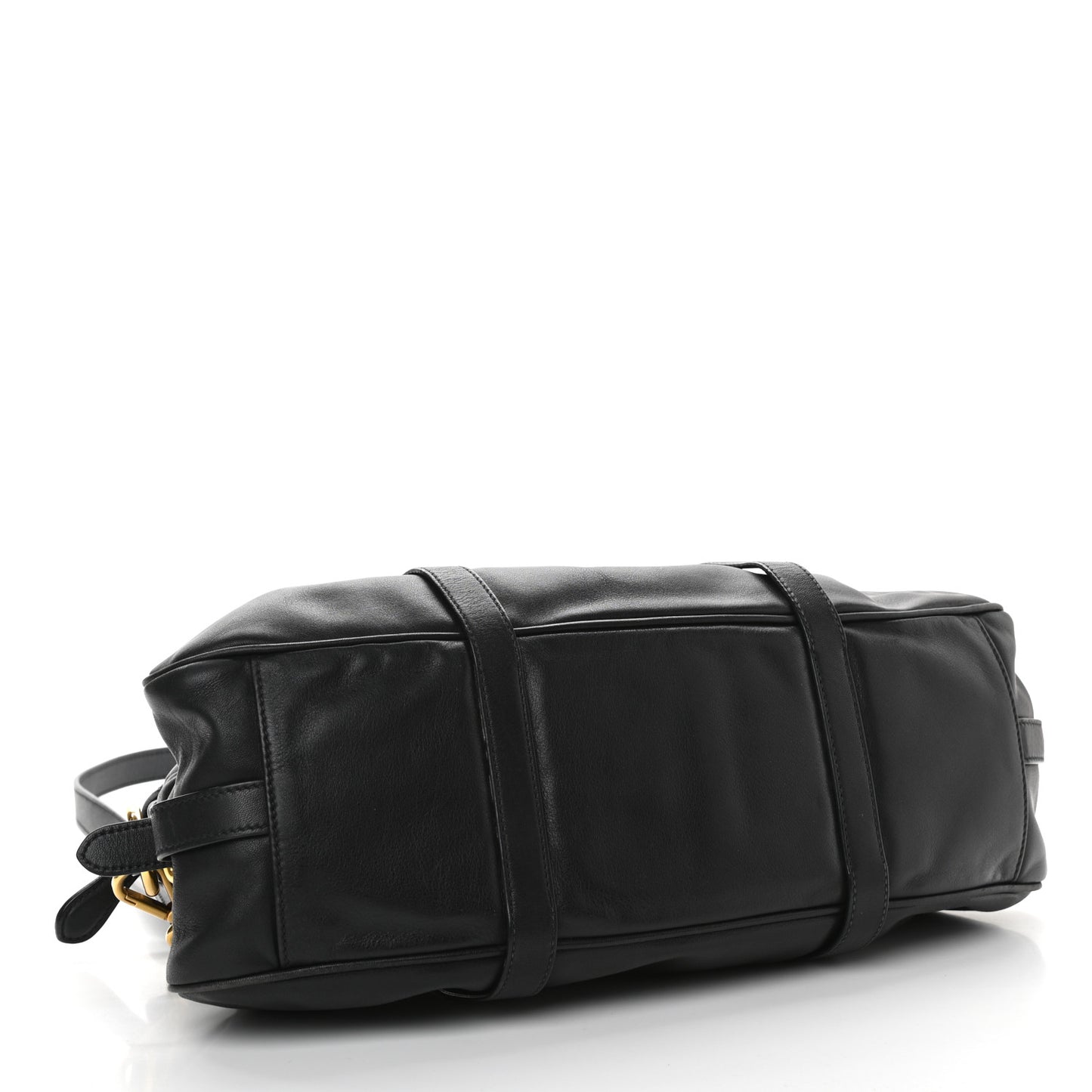 Soft Calf Shopping Satchel Black