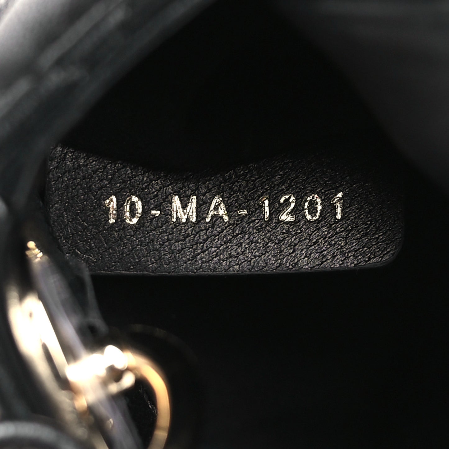 Lambskin Cannage Micro Lady Dior Black