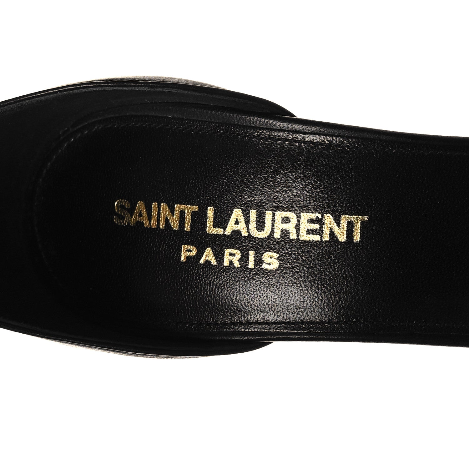 Saint Laurent Calfskin Amber 105 Ankle Strap Sandals 36 Black 8 of 10