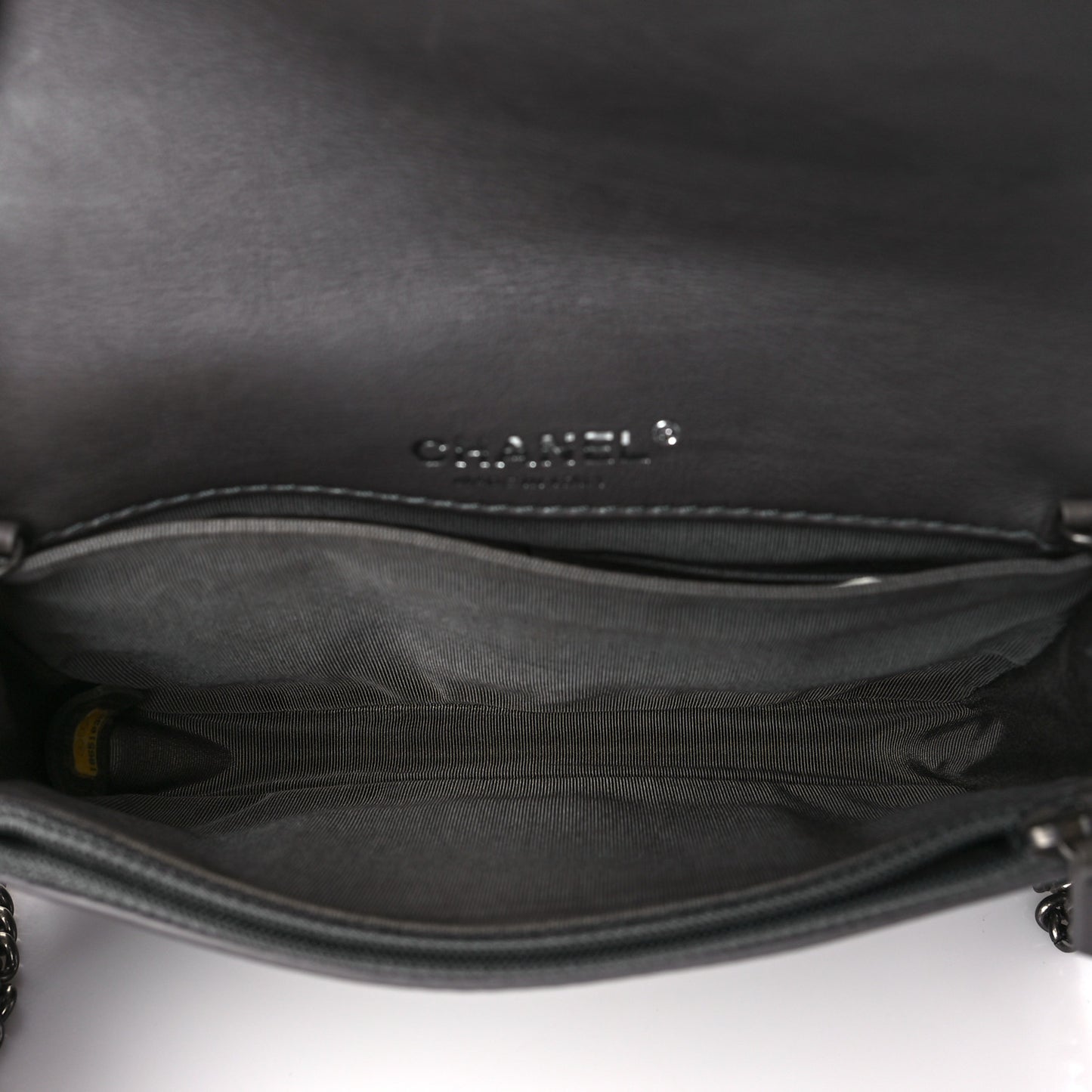Calfskin Small Boy Reverso Flap Grey