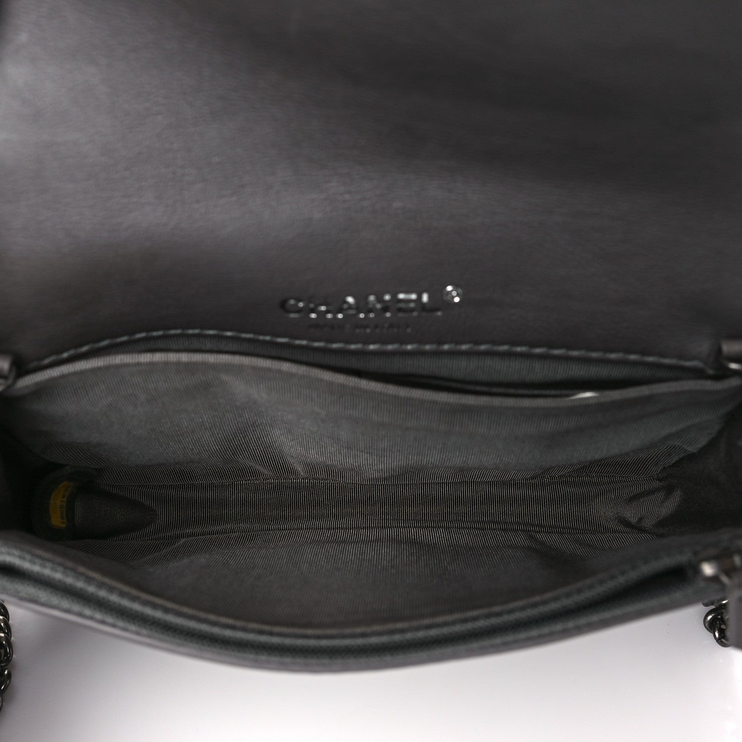 Chanel Calfskin Small Boy Reverso Flap Grey 5 of 9