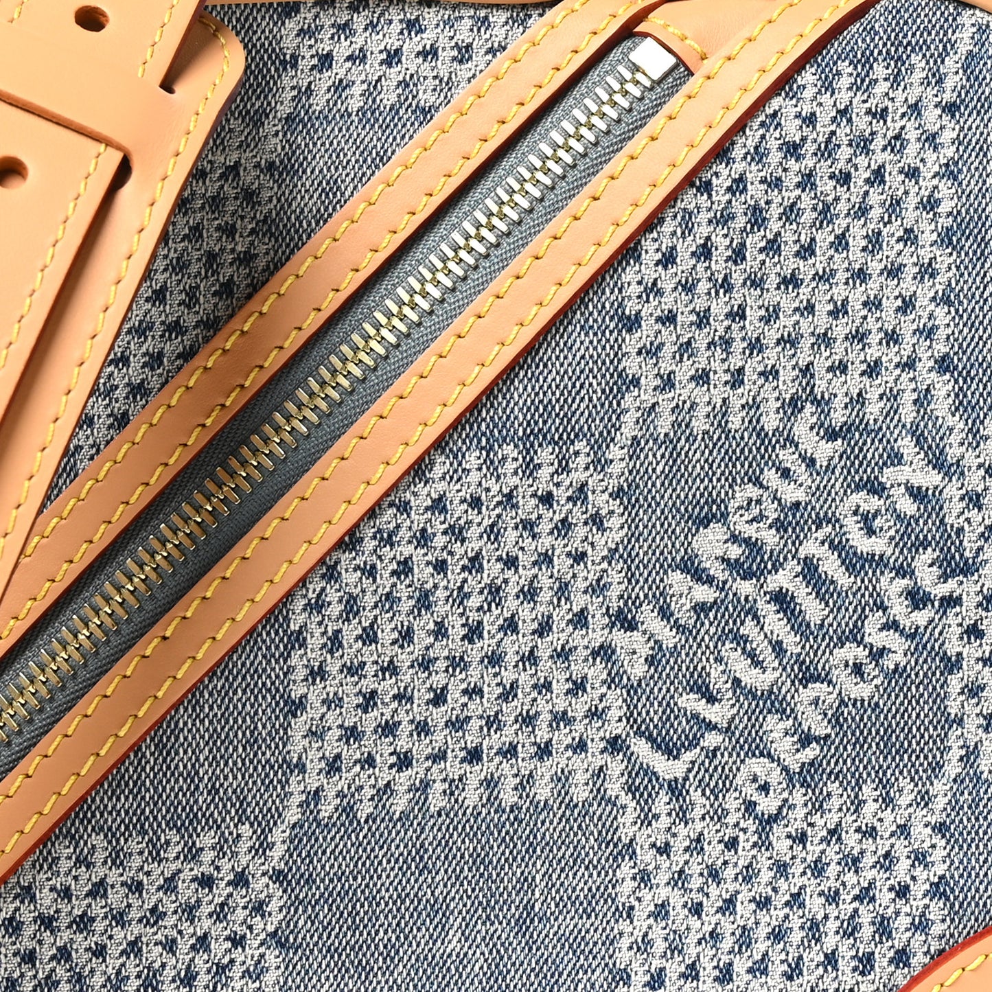 Damier Denim 3D Chess Messenger Bleu