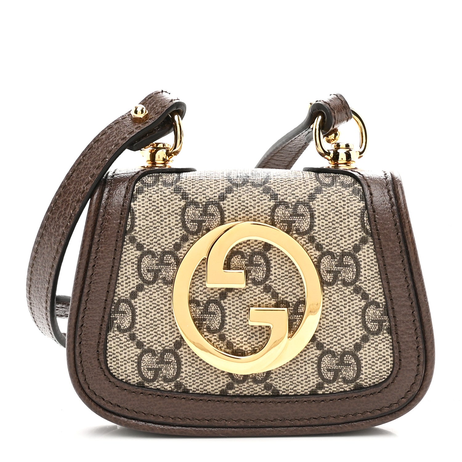 Gucci GG Supreme Monogram Textured Dollar Calfskin Blondie Card