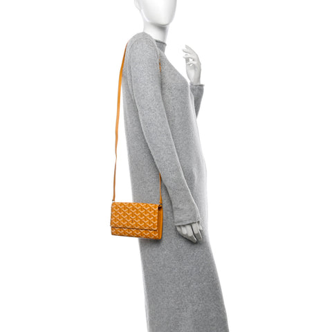 Goyardine Varenne Continental Wallet Yellow