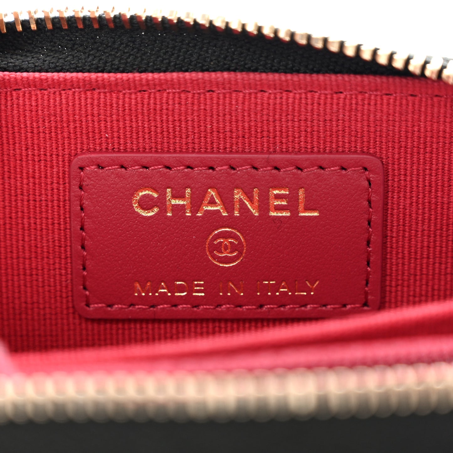 Lambskin Quilted Chanel 19 Zip Around Coin Purse Wallet Black