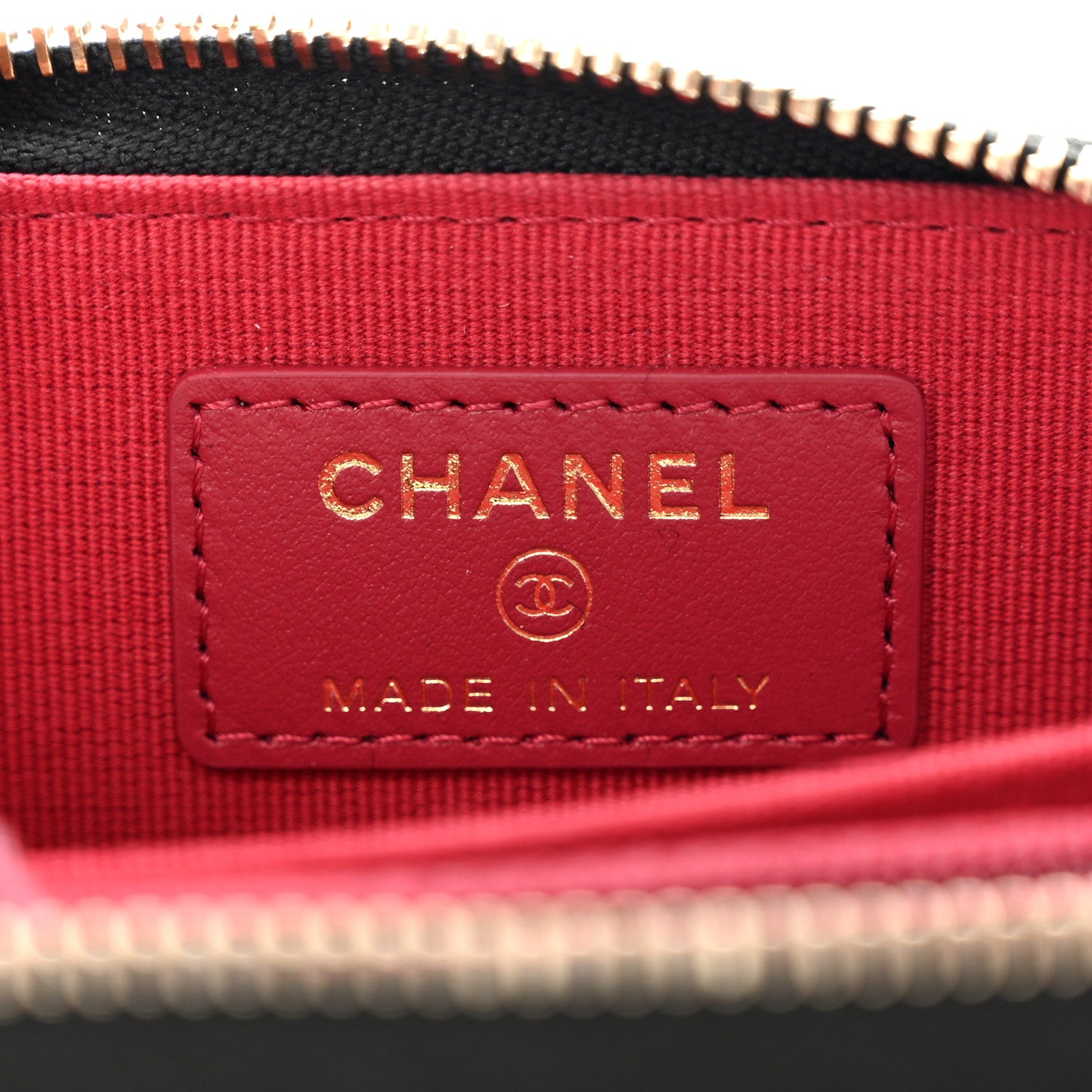 Chanel Lambskin Quilted Chanel 19 Zip Around Coin Purse Wallet Black 6 of 9