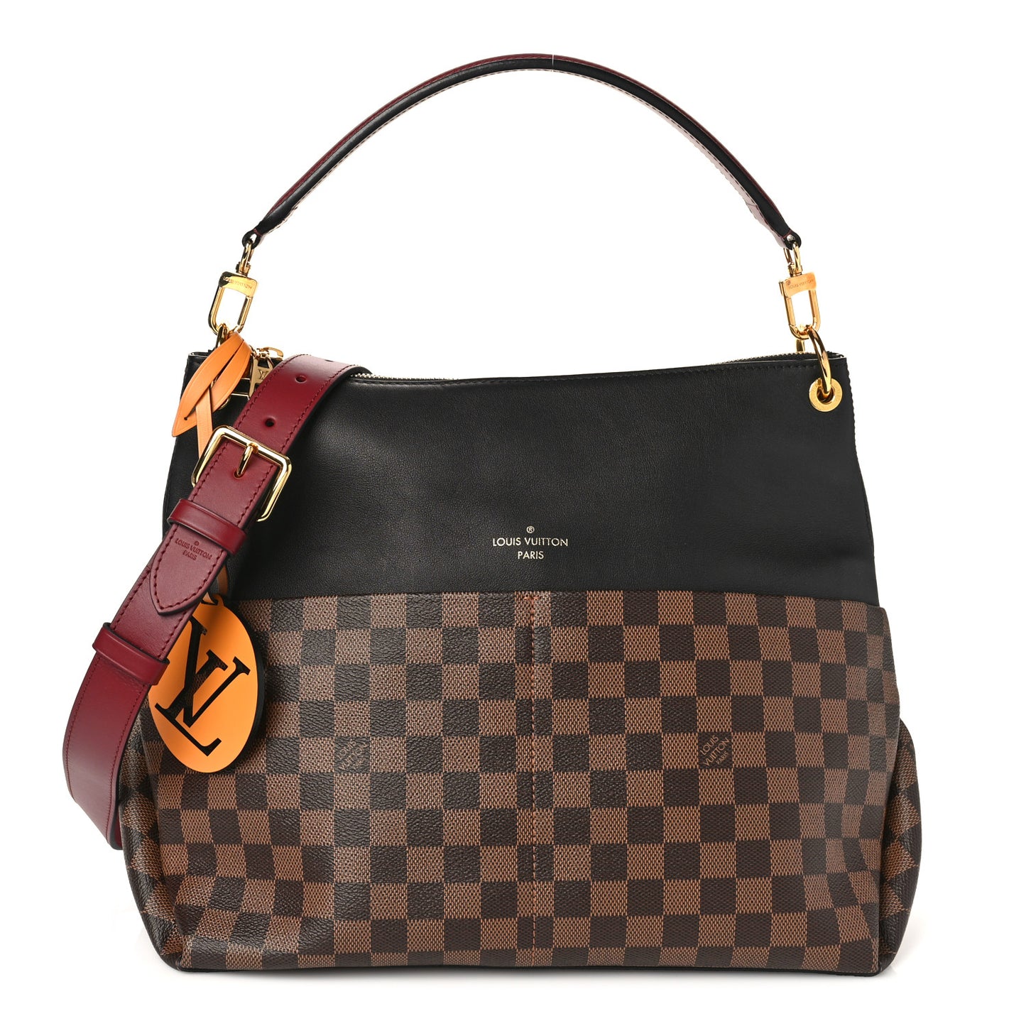 Damier Ebene Calfskin Maida Black