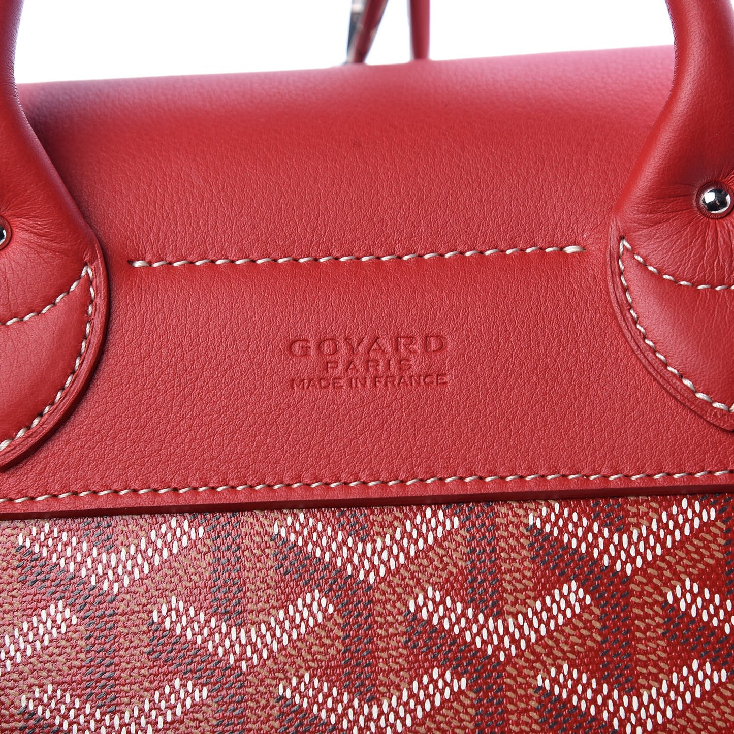 Goyardine Calfskin Mini Alpin Backpack Red
