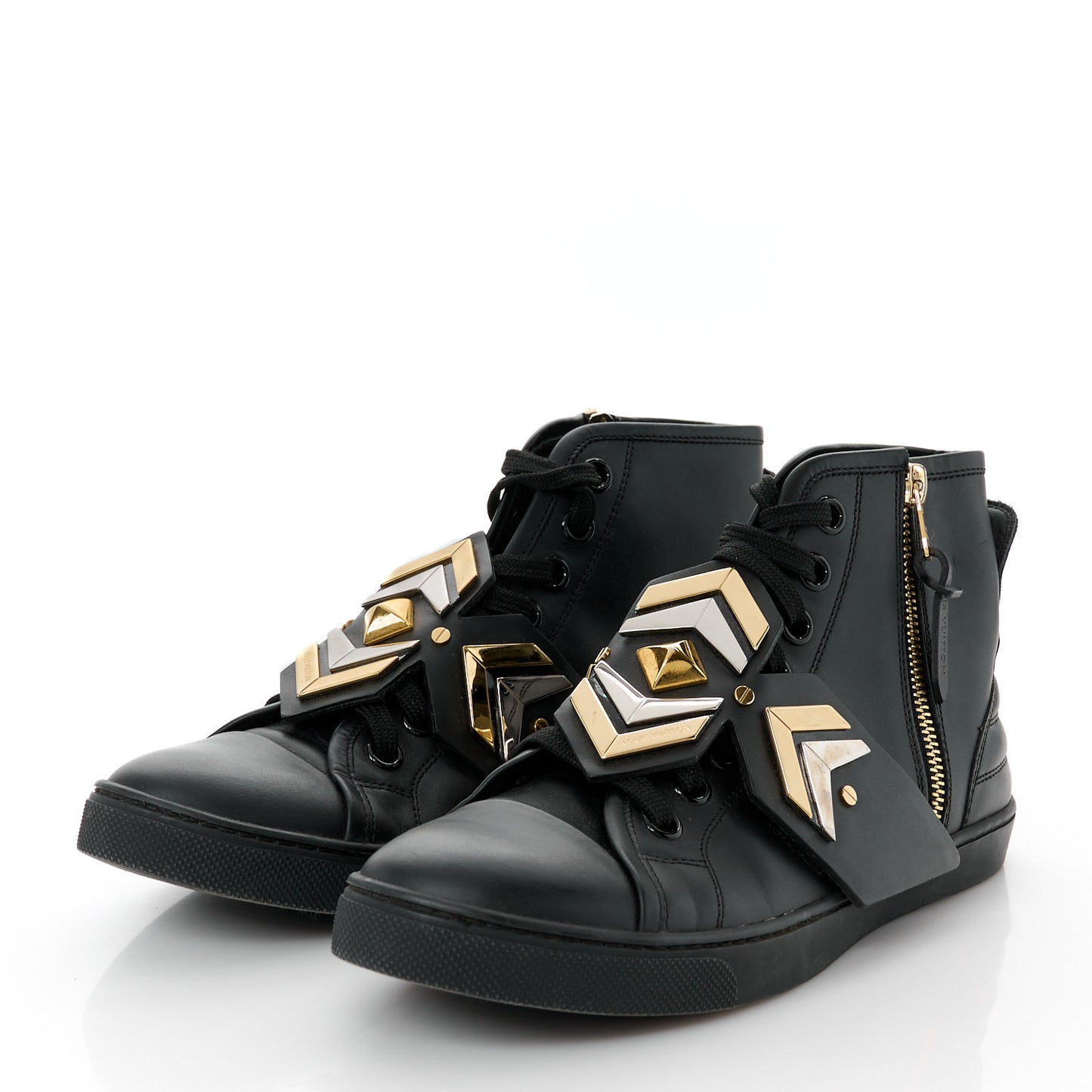 Calfskin Punchy Karakoram Sneaker Boots 37.5 Black