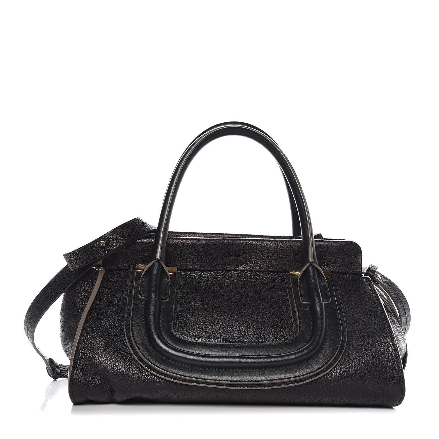Chloe Calfskin Medium Everston Satchel Black 341509 – FASHIONPHILE