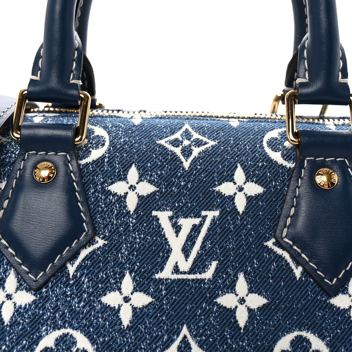 Monogram Jacquard Denim Speedy Bandouliere 25 Bleu