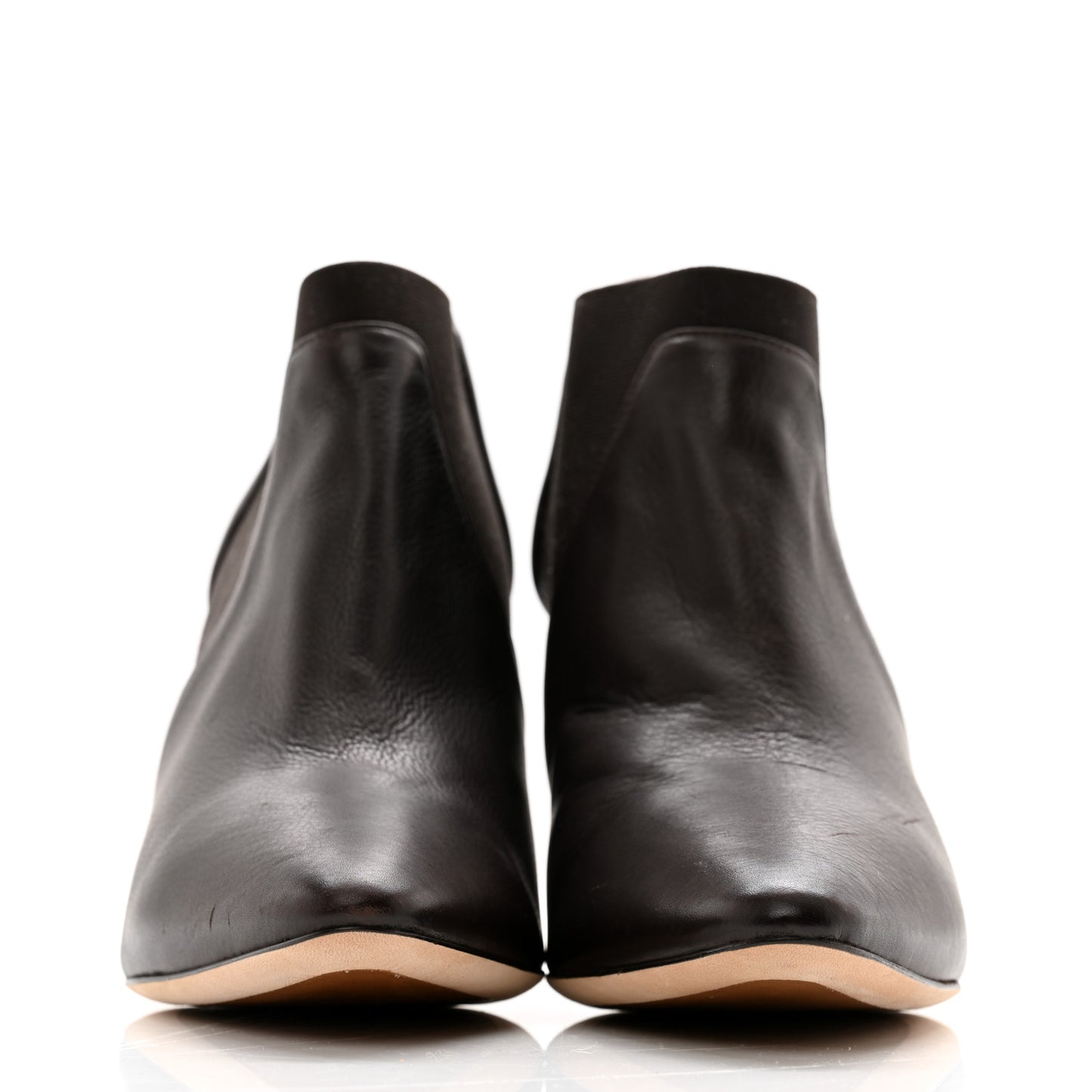 Calfskin Ankle Boots 37.5 Brown