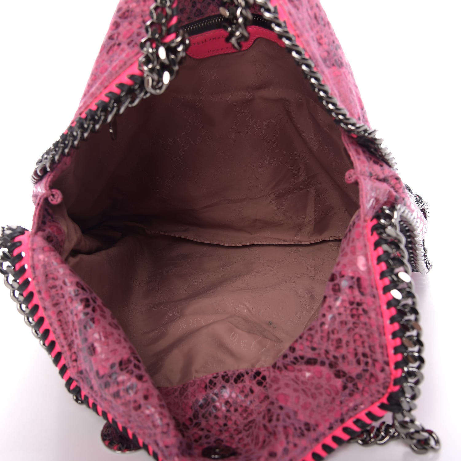 Stella McCartney Eco Python Small Falabella Tote Hot Pink 5 of 9