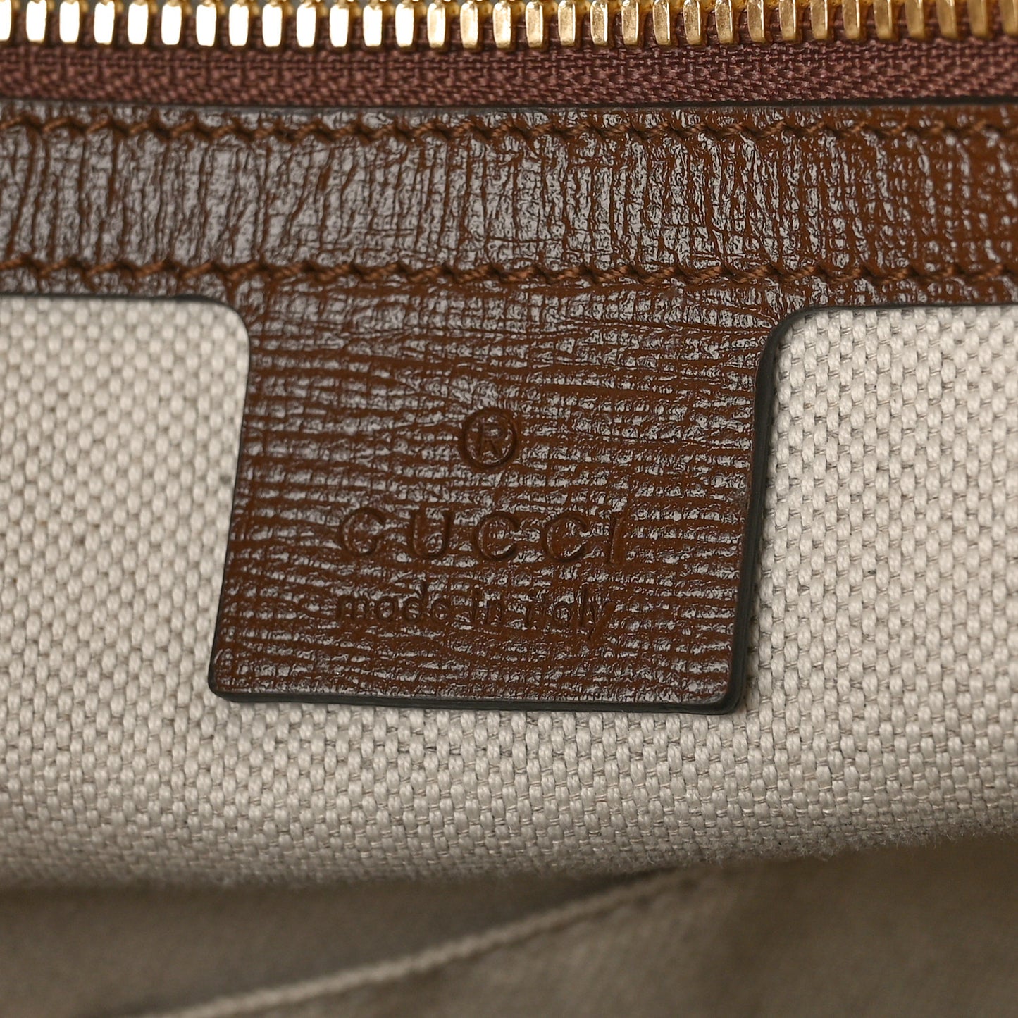 GG Supreme Monogram Azalea Calfskin Horsebit 1955 Duffle Bag Beige Ebony Brown Sugar