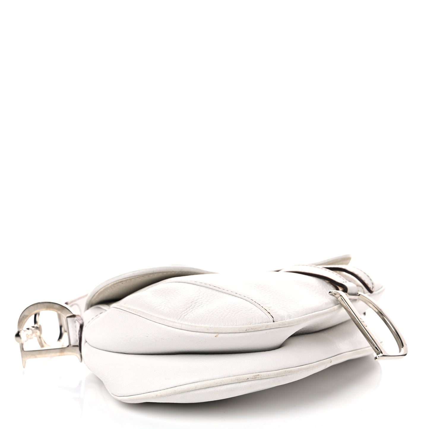 Calfskin Saddle Bag White