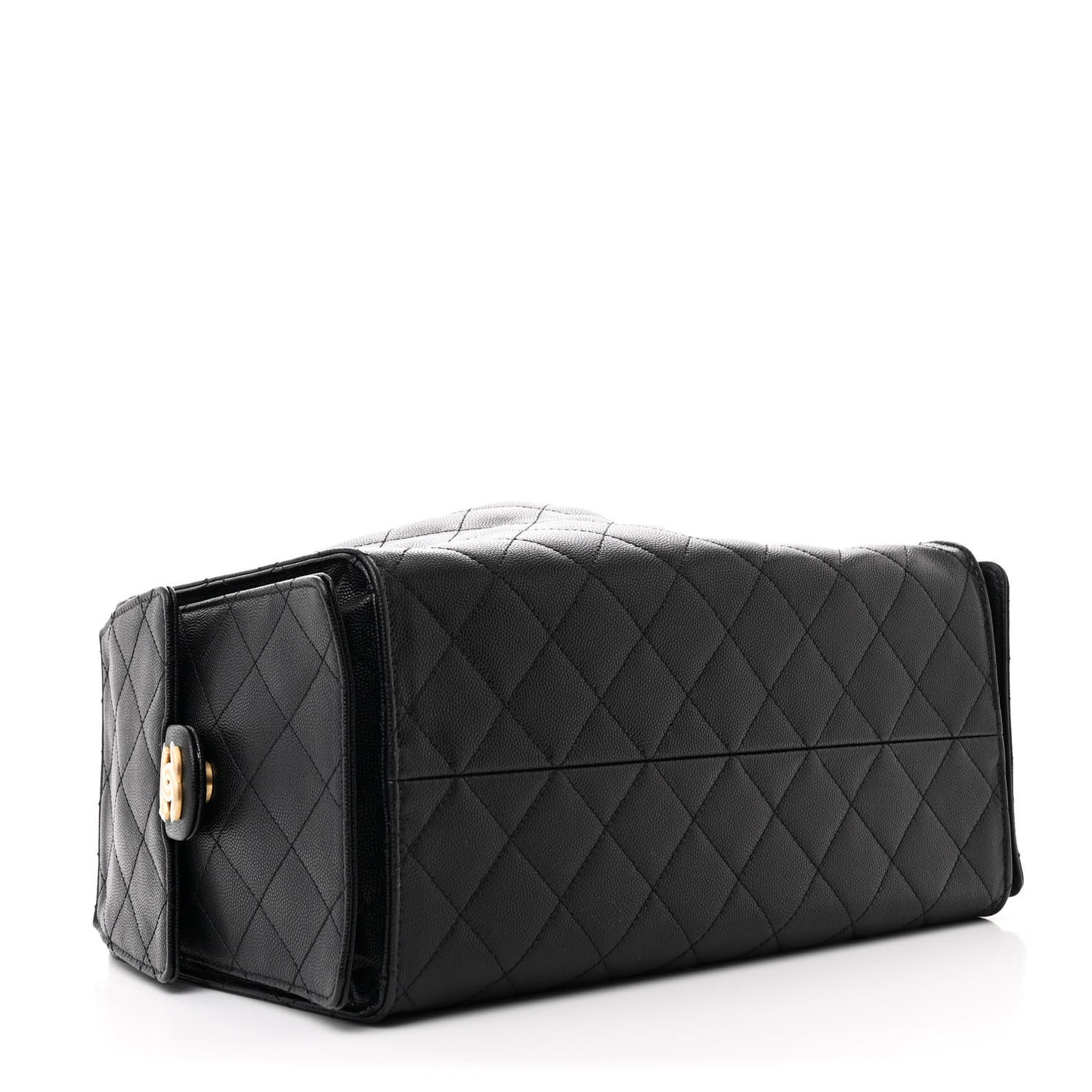 Caviar Quilted Medium Chanel 25 Handbag Black