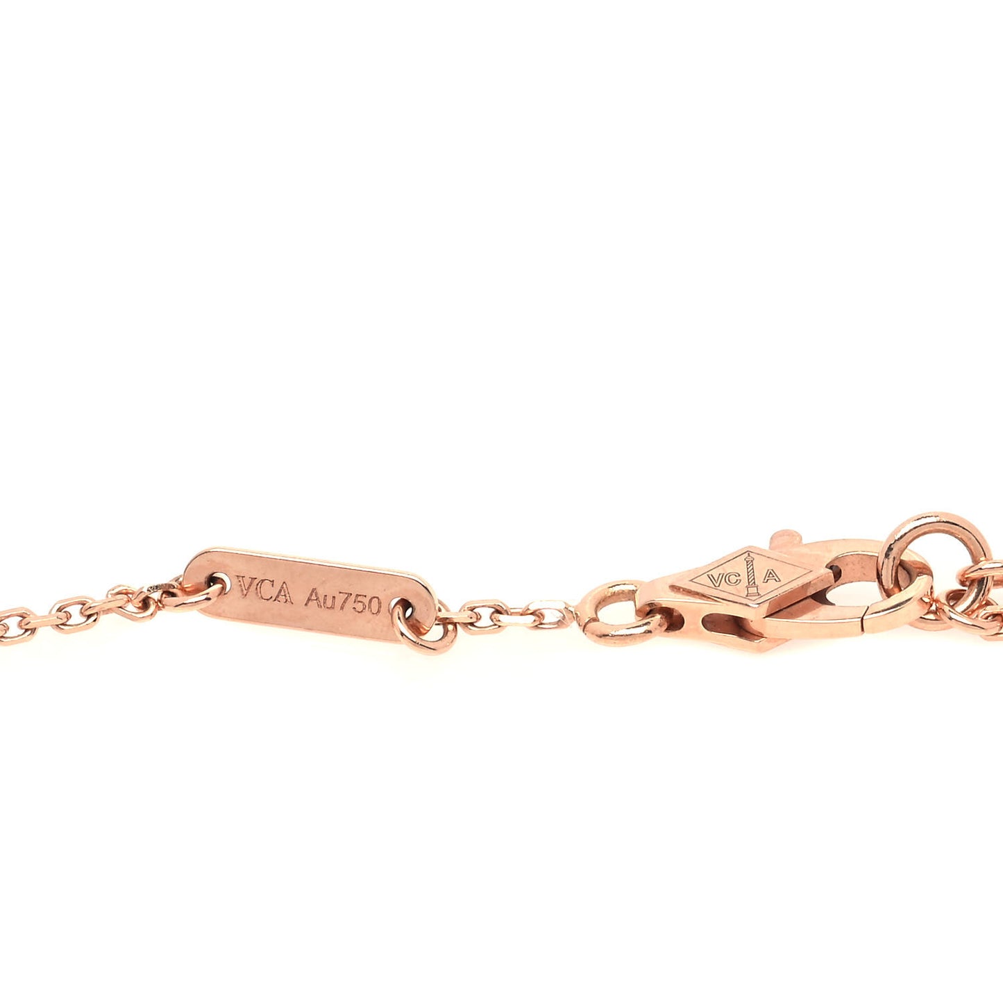 18K Rose Gold Carnelian Sweet Alhambra Heart Bracelet