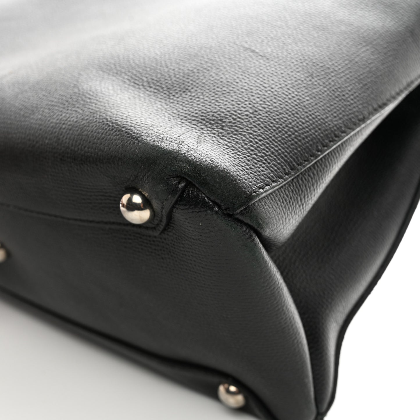 Derby Calfskin House Check Medium Banner Tote Black