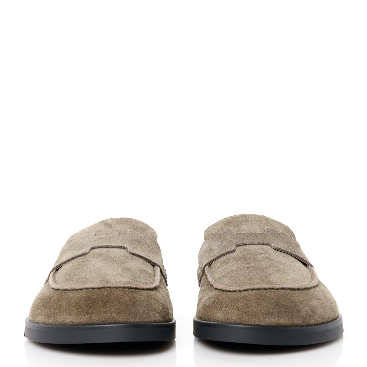 Suede Calfskin Go Mules 45 Etoupe