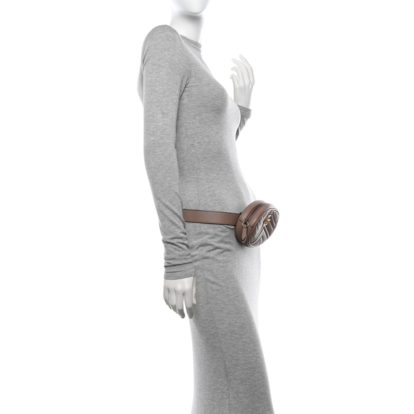 Calfskin Matelasse GG Marmont Belt Bag 85 34 Porcelain Rose