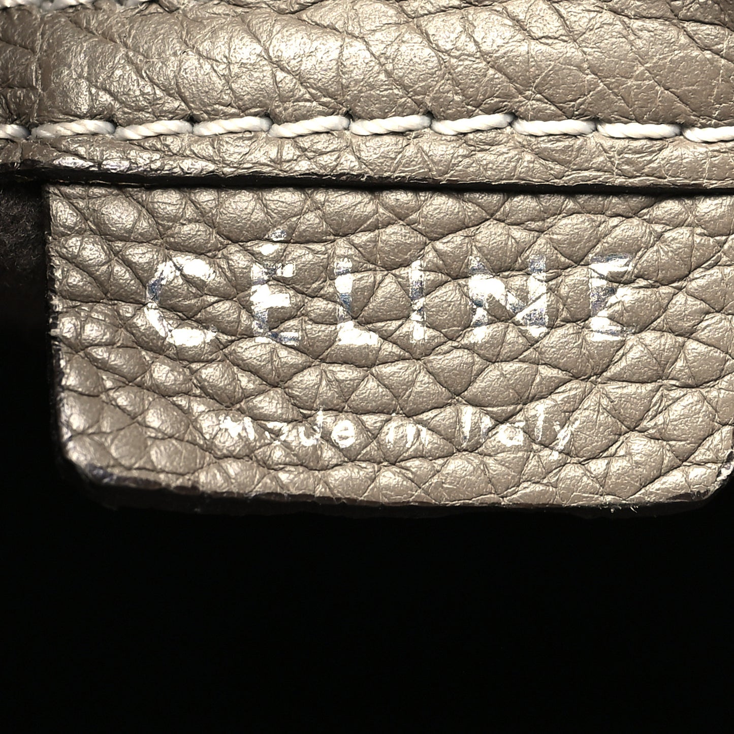 Drummed Calfskin Nano Luggage Souris