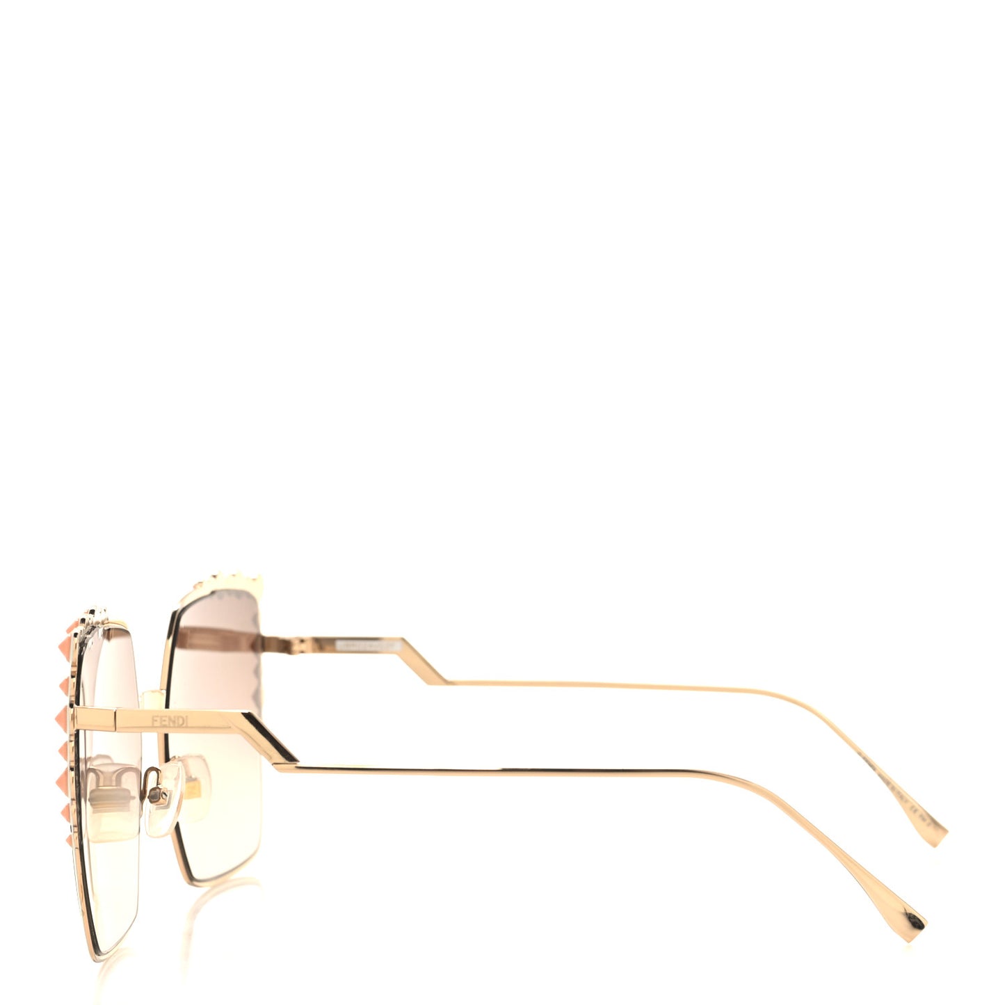 Metal Dots Square Sunglasses FF 0259/S Gold