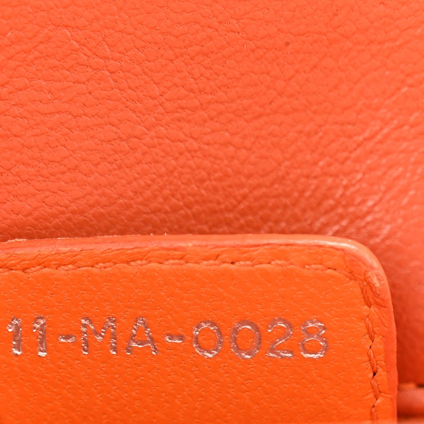 Lambskin Woven Lady Dior Avenue Tote Orange