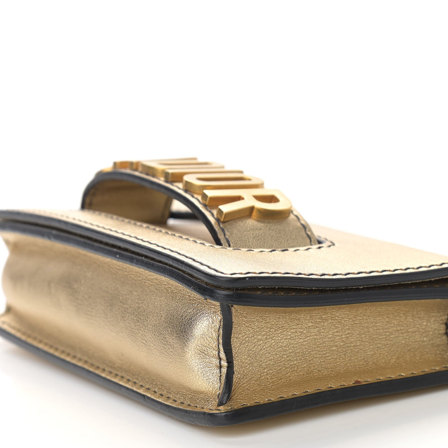 Metallic Calfskin J'Adior Chain Flap Bag