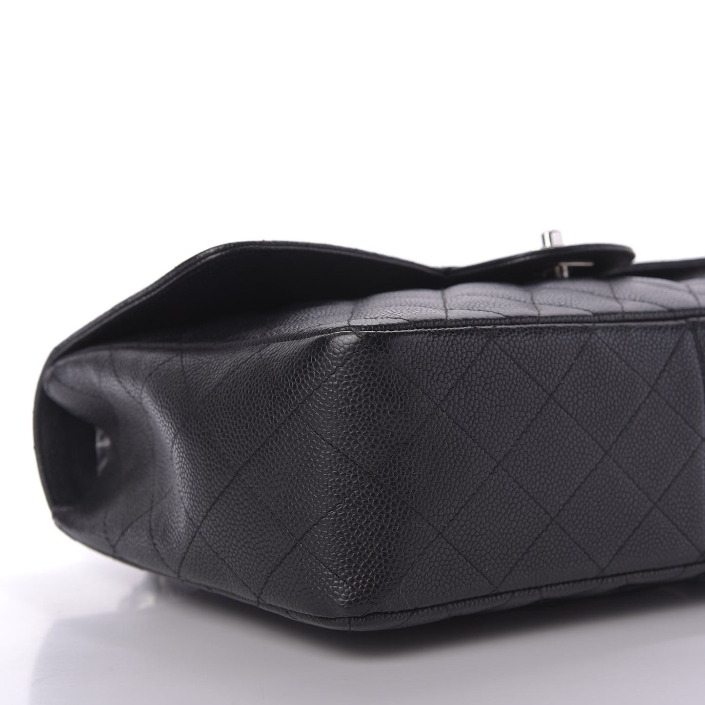 Caviar Quilted Jumbo Single Flap Black