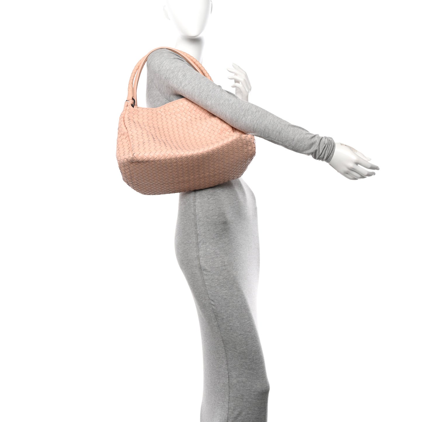 Nappa Intrecciato Parachute Bag Flamingo